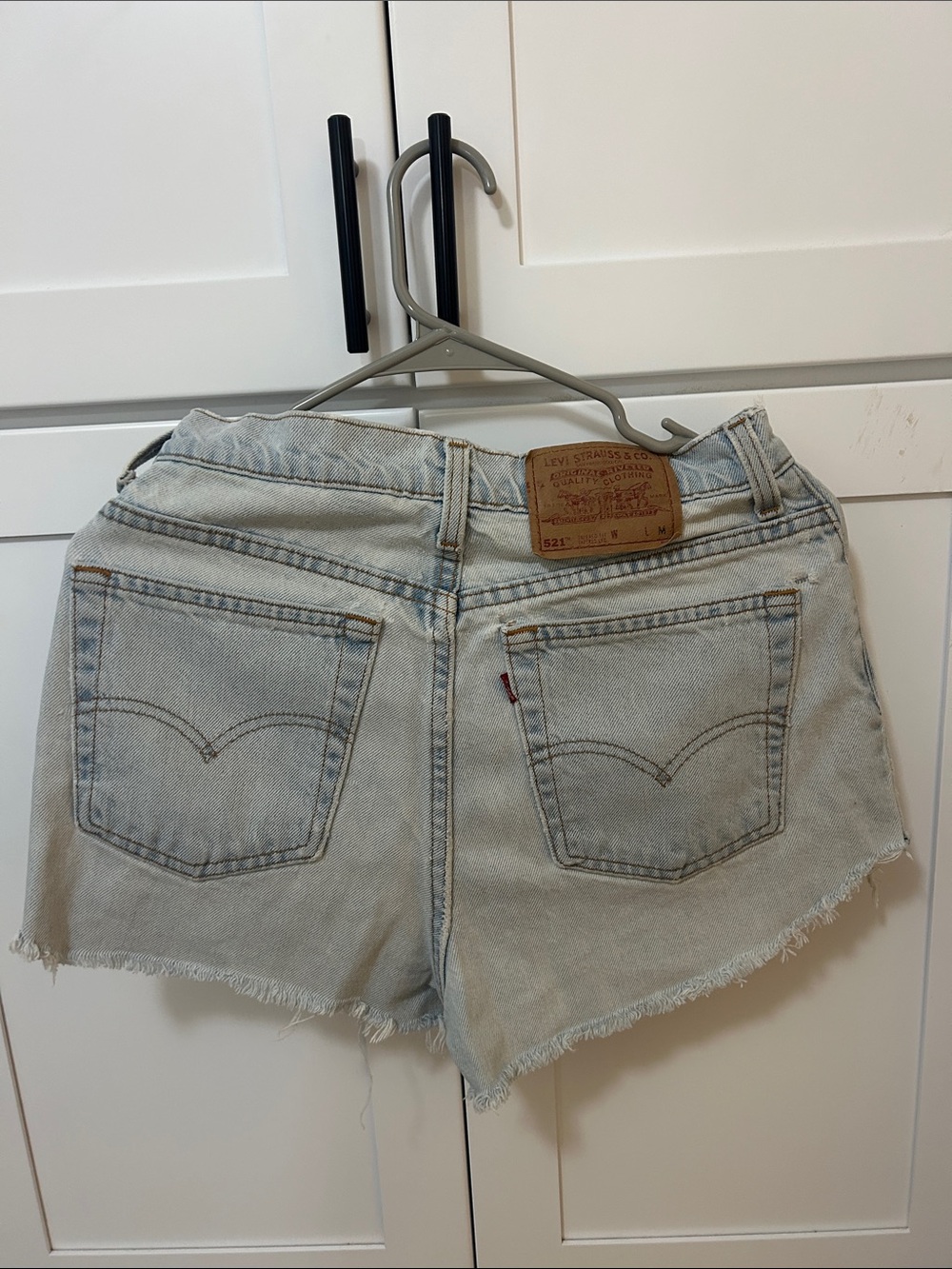 Levi's Light Blue Cutoff Denim Shorts